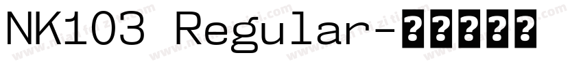 NK103 Regular字体转换